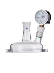  Reaction Cap with pressure gauge(1 port, 150mm, 24mm)