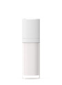  Two-layer pump bottle, opaque white, round shape, white pump cap, 30ml