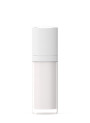  Two-layer pump bottle, opaque white, round shape, white pump cap, 30ml