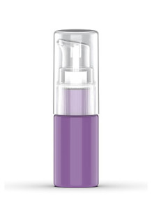  Pump bottle for cream, gel, liquid, purple, 10ml