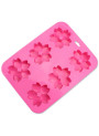  Mold: 6-cavity silicone soap mold, cherry blossom shape