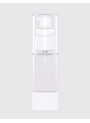  Clear pump bottle, round shape, white pump cap, clear cover, 30ml