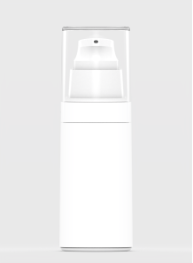 White pump bottle, round...