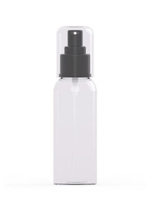 Clear spray bottle, round...