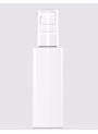  White pump bottle, opaque cover, 50ml