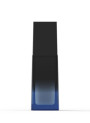  Blue-black glass bottle, square shape, black pump cap, 40ml