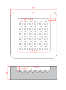 Microneedle Mold (20x20mm,...