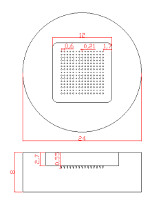 Microneedle Mold (12X12mm,...