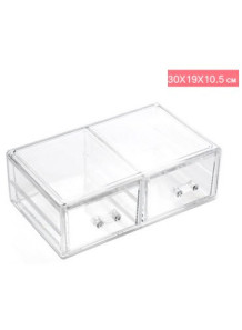  Acrylic drawer box, 2 rails, 30x19x10.5cm