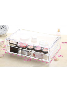  Acrylic storage box, 2 layers, 2 compartments, 34.4x22x10.5cm
