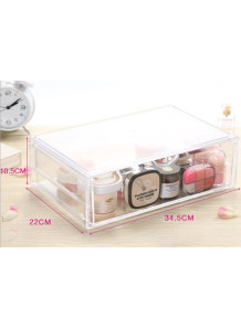  Acrylic storage box, 1 layer, 1 compartment, 34.5x22x10.5cm