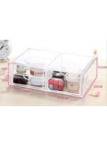  Acrylic storage box, 2 layers, 3 compartments, 34.5x22x10.5cm