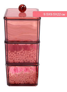 Acrylic storage box, 3...