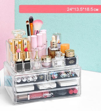 กล่องเก็บเครื่องสำอาง อะคริลิค 24x13.5x18.5cm
