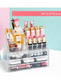 Acrylic cosmetic storage box 24x13.5x18.5cm