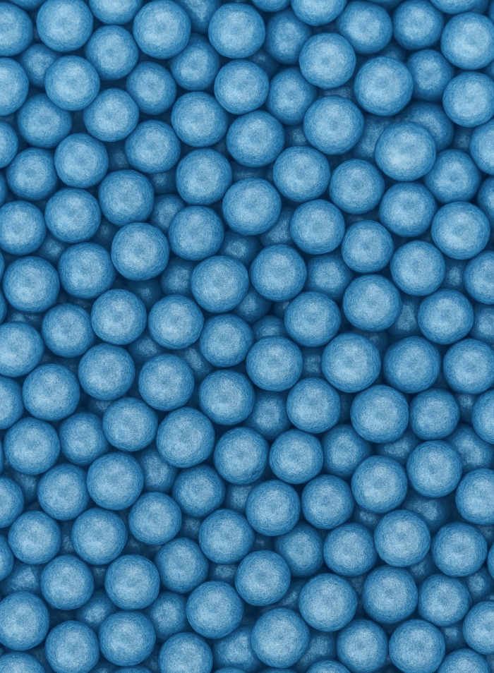 Blue (Shiny/Gloss) Vitamin E Beads 0.6-0.85mm (Dry)