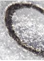 Pearl Gold Mica, pearl white, gold glitter (size D)