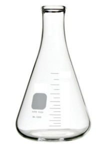 Conical Flask 100ml. (Erlenmeyer flask)