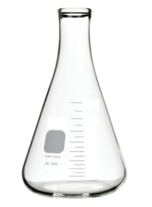  ฟลาสก์ แก้ว ขนาด 150มล. (Erlenmayer flask)