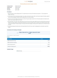 Density Measurement (Liquid, Solid)