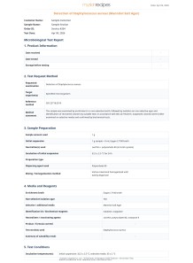 Detection of Staphylococcus aureus (Mannitol Salt Agar)