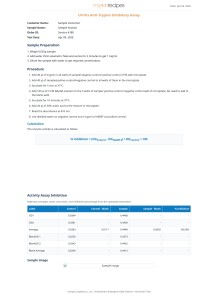 UV-VIS Anti-Trypsic Assay