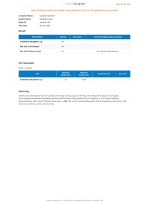 Disk Diffusion Antimicrobial Susceptibility Test for Staphylococcus aureus