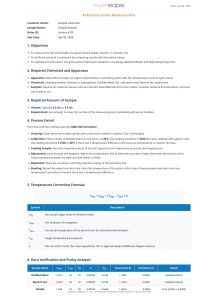 Refractive Index Measurement