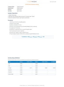 UV-VIS Anti-Hyaluronidase Assay