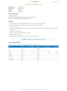 Antitrypsin Activity Measurement