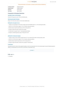 Determination of Tannin Content (Folin-Denis Method)