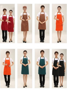  Apron, female/male, size 78x60cm, red