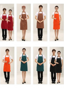 ผ้ากันเปื้อน หญิง/ชาย ขนาด 78x60ซม. สีแดง