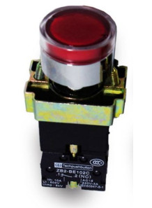  Switch XB2 ZB2, press and hold, red LED, 220V/10A