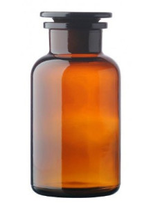  Reagent Bottle (Wide Mouth, 1000ml, Amber)