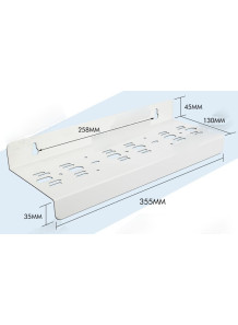  Bracket for three 10-inch water filter cylinders