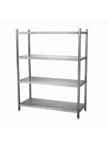 ชั้นแสตนเลส 4ชั้น  ขนาด 150x50x120ซม (เกรด 201)