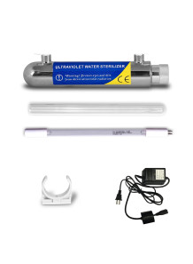  ชุด ยูวี (UV) 12 Watts สแตนเลส พร้อมบัลลาสต์ 4หุน