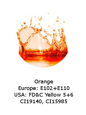 Orange Powder (CI19140, CI15985) (Water-Soluble)