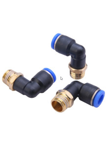 Bend air connector, 6mm...