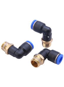  Bend air connector, 6mm pipe, male thread 1/2 (PL6-04)