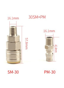  Quick-connect air coupling set SM+PM-30