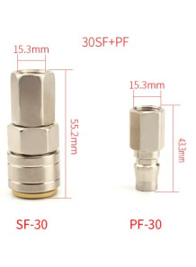  Quick-connect air coupling set SF+PF-30