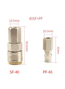  Quick-connect air coupling set SF+PF-40