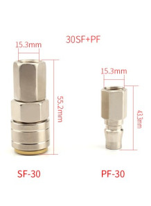  Quick-connect air coupling set SF+PF-30