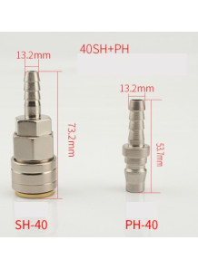 ชุดข้อต่อลม สวมเร็ว SH+PH-40