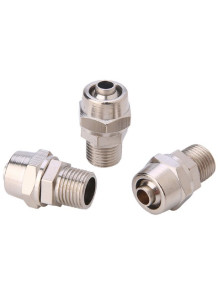  Straight air connector, quick connect, pipe 6mm, male thread 5mm (PC6-M5)