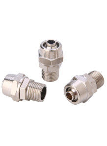 Straight air connector, quick connect, 6mm pipe, male thread 1/8 (PC6-01)