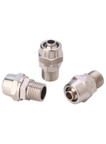  Straight air connector, quick connect, 10mm pipe, male thread 1/2 (PC10-04)