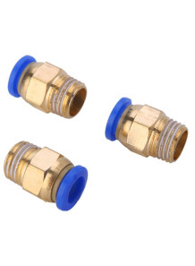  Straight air connector, 4mm pipe, male thread 1/4 (PC4-02)